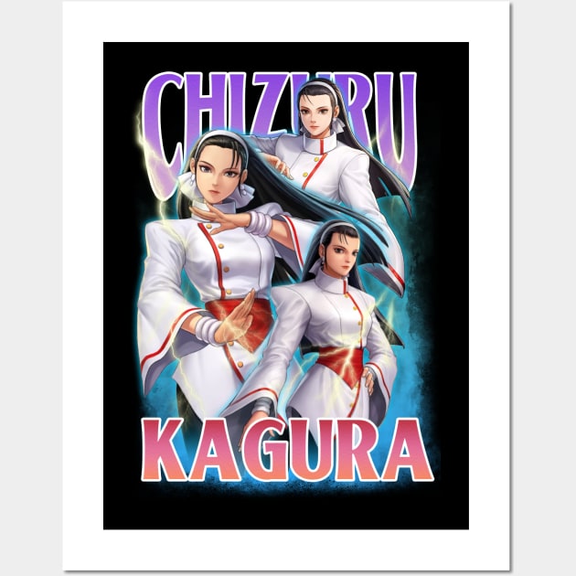 Bootleg Chizuru Kagura - Chizuru Yata KOF Wall Art by clvndesign